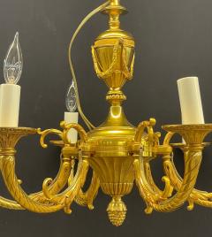 Louis XVI Dore Bronze Chandelier - 2955382