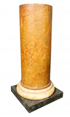 Louis XVI Faux Marble Tole Pedestal - 4810193