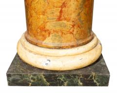 Louis XVI Faux Marble Tole Pedestal - 4810251