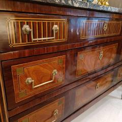 Louis XVI French Mahogany Marquetry Chest of Drawers 19th century - 3815469