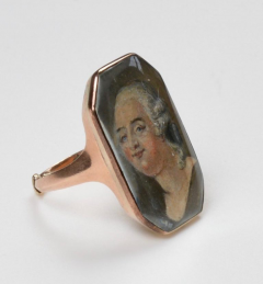 Louis XVI Gold and Enamel Portrait Ring 1793 - 963708