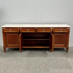 Louis XVI Hollywood Regency Style Bronze Mounted Mahogany Sideboard Credenza - 3137549