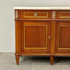 Louis XVI Hollywood Regency Style Bronze Mounted Mahogany Sideboard Credenza - 3137554