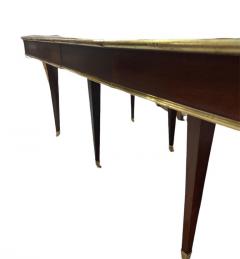 Louis XVI Mahogany Extension Dining Table with 4 Leaves Clips - 2483270
