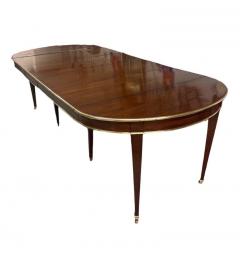 Louis XVI Mahogany Extension Dining Table with 4 Leaves Clips - 2483274