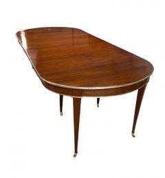 Louis XVI Mahogany Extension Dining Table with 4 Leaves Clips - 2483278