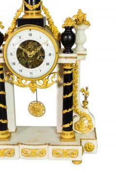 Louis XVI Marble And Ormolu Portico Clock - 4130748