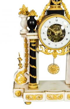 Louis XVI Marble And Ormolu Portico Clock - 4130749