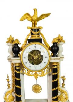 Louis XVI Marble And Ormolu Portico Clock - 4130813