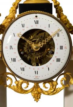 Louis XVI Marble And Ormolu Portico Clock - 4130866