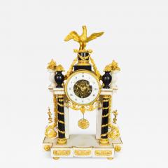 Louis XVI Marble And Ormolu Portico Clock - 4133176