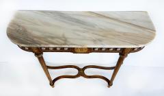 Louis XVI Marble Top Console Table Gilt Bronze Porcelain Hand painted Plaques - 4432428