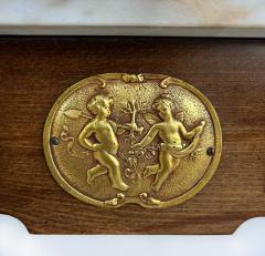 Louis XVI Marble Top Console Table Gilt Bronze Porcelain Hand painted Plaques - 4432498