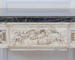 Louis XVI Painted Console with Pyrenees Marble Top Provence Late 18th Century - 4791513
