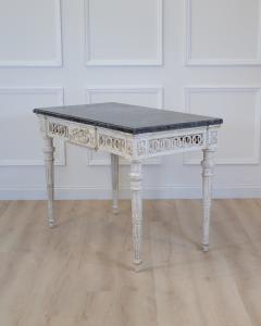 Louis XVI Painted Console with Pyrenees Marble Top Provence Late 18th Century - 4791516