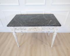 Louis XVI Painted Console with Pyrenees Marble Top Provence Late 18th Century - 4791523