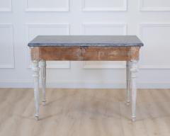 Louis XVI Painted Console with Pyrenees Marble Top Provence Late 18th Century - 4791524