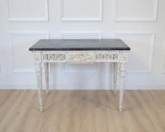 Louis XVI Painted Console with Pyrenees Marble Top Provence Late 18th Century - 4791525