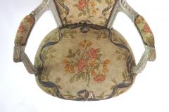 Louis XVI Painted Fauteuil C 1770 - 3243626