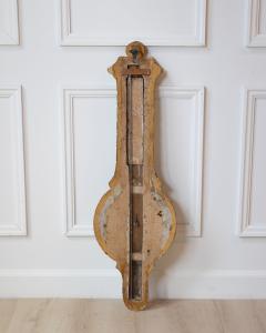 Louis XVI Painted and Gilded Barometer and Thermometer by Viard and Blanchard 1 - 4791554