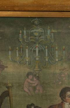 Louis XVI Painting of Music Room with Figures - 4516774
