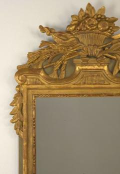 Louis XVI Style 19th Century Gilt and Painted Mirror - 4133242