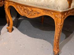 Louis XVI Style Antique Arm Throne Chairs Finely Upholstered a Pair - 2490823