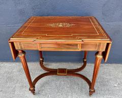 Louis XVI Style Brass Inlaid Writing Table - 4226026