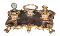 Louis XVI Style Bronze And Porcelain Inkstand - 4643474