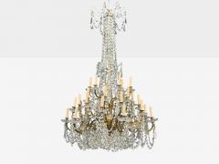 Louis XVI Style Bronze Crystal Thirty Light Chandelier France 19th 20th c  - 4439266