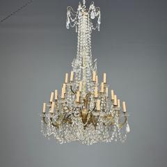 Louis XVI Style Bronze Crystal Thirty Light Chandelier France 19th 20th c  - 4439270