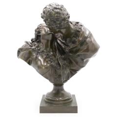 Louis XVI Style Bronze Houdon Bust - 4642268