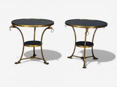Louis XVI Style Bronze Marble Ormolu Mounted Gueridons France 19th c  - 4407817