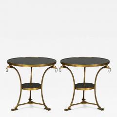 Louis XVI Style Bronze Marble Ormolu Mounted Gueridons France 19th c  - 4412167