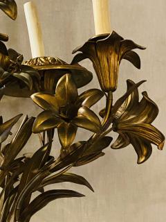 Louis XVI Style Bronze Mounted Five Light Tulip Design Hall or Bathroom Fixture - 1298375