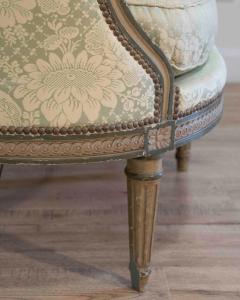 Louis XVI Style Canap Corbeille in Painted Wood 18th Century - 4465002