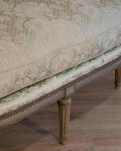 Louis XVI Style Canap Corbeille in Painted Wood 18th Century - 4465068