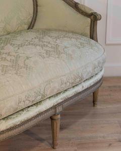 Louis XVI Style Canap Corbeille in Painted Wood 18th Century - 4465074