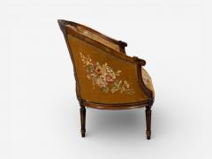 Louis XVI Style Canape or Settee Tapestry Walnut France 20th c  - 4533435