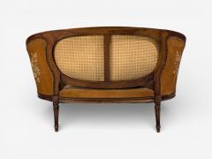 Louis XVI Style Canape or Settee Tapestry Walnut France 20th c  - 4533441