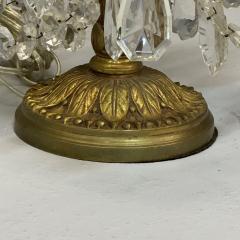 Louis XVI Style Candelabras Gilt Bronze Crystal France 1930s - 3639969