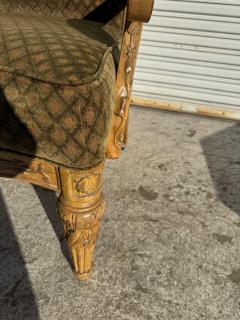 Louis XVI Style Carved Upholstered Armchair - 4453128