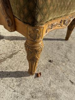 Louis XVI Style Carved Upholstered Armchair - 4453129