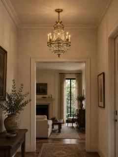 Louis XVI Style Chandelier Dore Bronze Crystal France 19th c  - 4731382