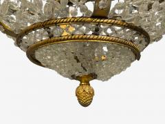 Louis XVI Style Chandelier Dore Bronze Crystal France 19th c  - 4731391
