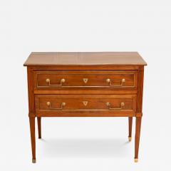 Louis XVI Style Cherrywood Chest of Drawers with Brass Trim France - 4454561