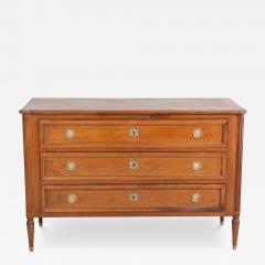 Louis XVI Style Chest Of Drawers In Walnut Circa 1880 - 4614309