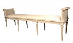 Louis XVI Style Creme Painted Bench - 4243379