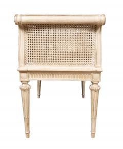 Louis XVI Style Creme Painted Bench - 4243406