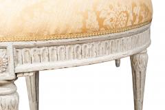 Louis XVI Style Creme Painted Bench - 4389808
